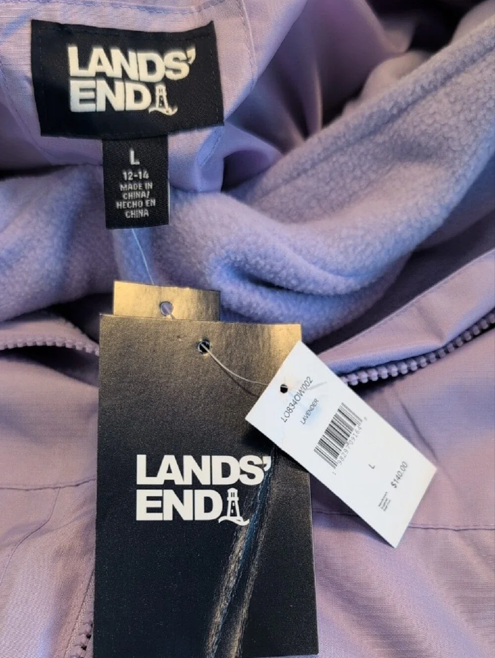 Lands End lightweight waterproof